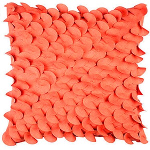 Kissenhülle mit Spiralenapplikation, 50x50 cm, mit Reißverschluss  terrakotta 1