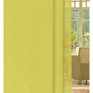 LIEDECO  Schiebevorhang lichtdurchlässig, 245x60 cm, unifarben  gelb