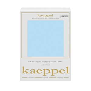 KAEPPEL  Jersey-Spannbettlaken mit Elasthan  hellblau