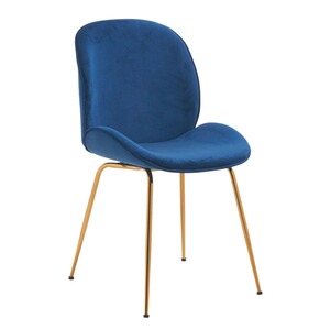 Stuhl Velvet Blau  Blau