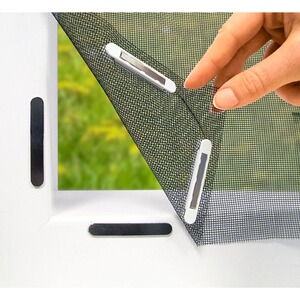 EASYmaxx  Fenster-Insektennetz "Spezial" mit Magnetbefestigung, 150x130 cm