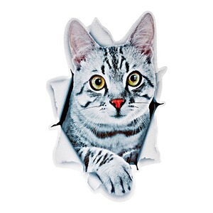 Wandsticker "tierische Freunde"  Katze, getigert