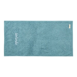 vivaDOMO®  Handtuch "Ambar" mit Namen  blau