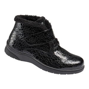 wonderwalk  Kuschel-Klettstiefel "Monika"  schwarz