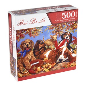 LHJOY Holzpuzzle 1000 Teile – Deutscher Drahthaar Hund Als Motiv, Fertig 75x50 Cm, Entspannendes Puzzle Für Erwachsene & Kinder