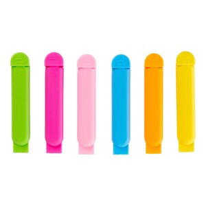 Kleurrijke zakclips, 6 stuks