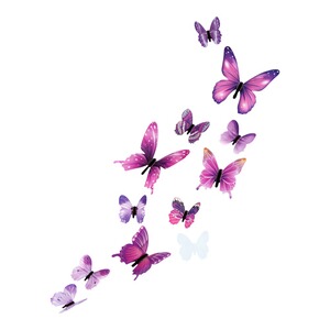 viva domo  3D-Aufkleber "Schmetterlinge", 12-teilig