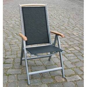 Merxx Alu Garten Klappsessel Mit Holzarmlehne Online Kaufen Die Moderne Hausfrau