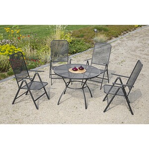 Gartenmöbel-Set Tarent 5-tlg. Klappsessel, 5-fach ...
