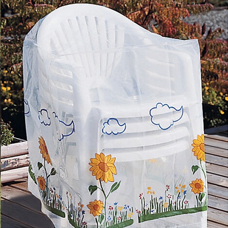 Housse de protection pour 4 chaises de jardin tournesol 1