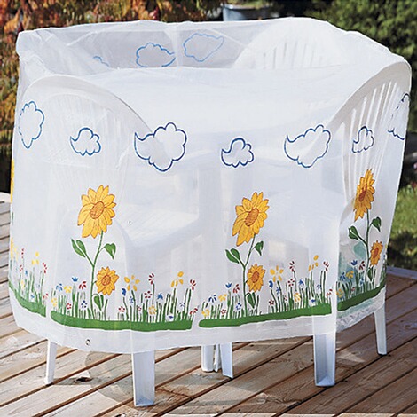 Abdeckhaube für Tisch und Stühle  Sonnenblume 1