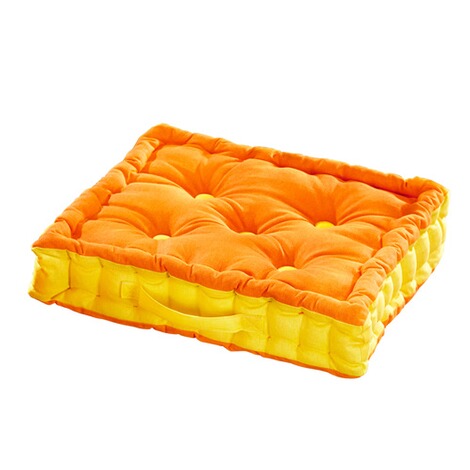 vivaDOMO®  Sitzkissen Orange und Gelb 1