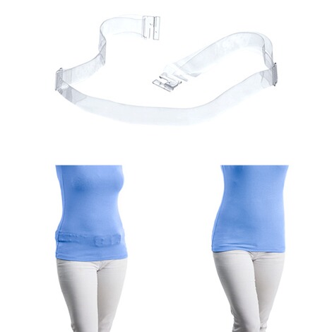 Ceinture invisible, ceinture transparente, confortable et élastiqué, fermeture ultra-plate 3