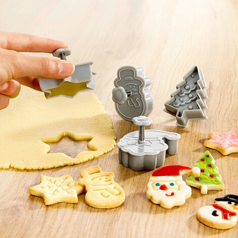 3D-koekjesuitstekers, 4-delig 2