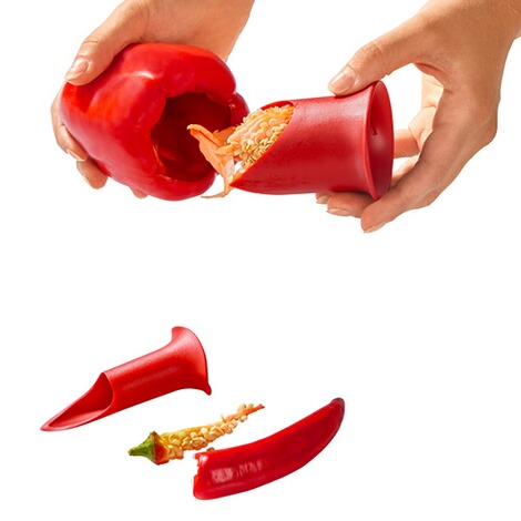 genialo  Paprika- und Chili-Entkerner, 2 Stück 1