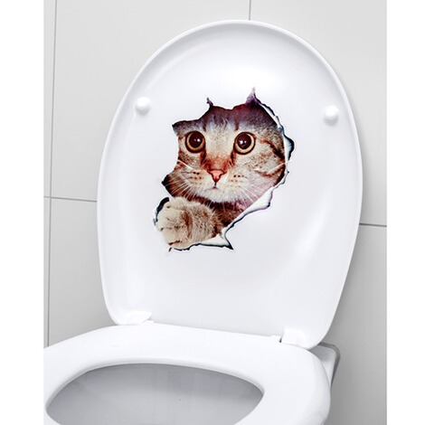 Voorspeller Redding Vertrappen Wc-bril-stickers "Katjes", 2 stuks online kopen | Huis & Comfort