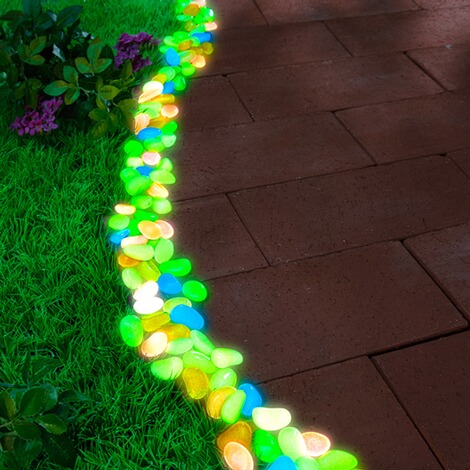 Lichtgevende kiezels "Veelkleurig", 100 stuks 2