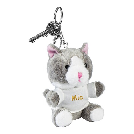 Schlüsselanhänger "Kätzchen" personalisiert mit Namen 1