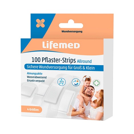 Lifemed  Pflaster-Strips, 100 Stück 1
