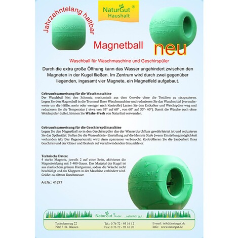 NATURGUT  Magnet-Waschball 3