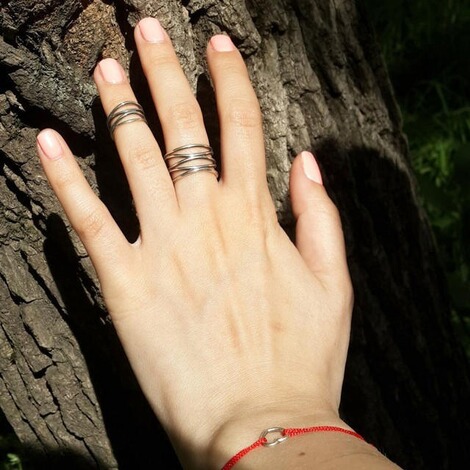 Ringe Auf Phalangen Spinnfaden 925 Sterling Silber Online Kaufen Die Moderne Hausfrau