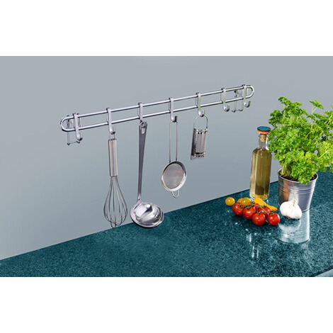 WENKO Vacuum-Loc® Hakenleiste Style mit 7 Haken, 60 cm ...