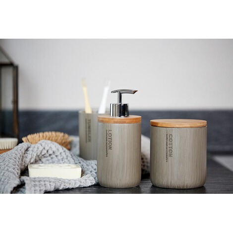 Wenko Bad Accessoire Set Palo Taupe 2 Teilig Online Kaufen Die