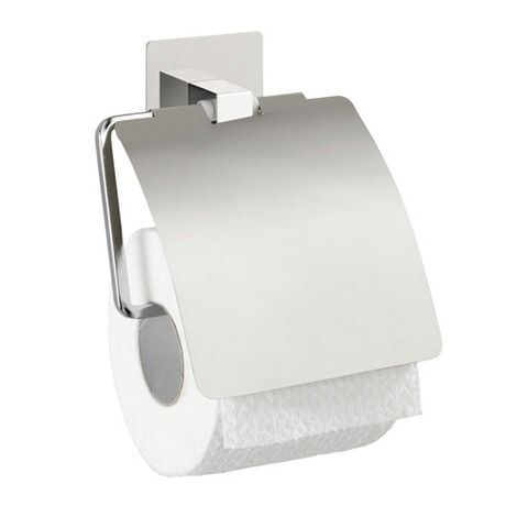 Wenko Turbo Loc Edelstahl Toilettenpapierhalter Mit Deckel Quadro Rostfrei Befestigen Ohne Bohren Online Kaufen Die Moderne Hausfrau