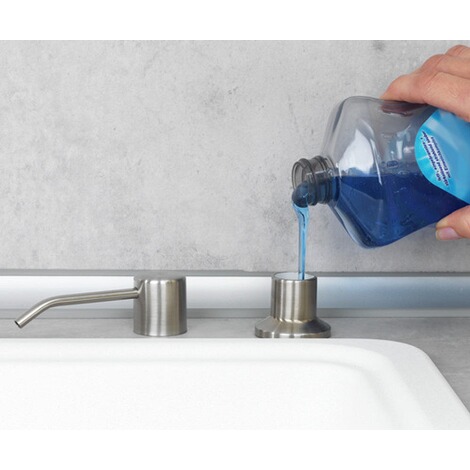 WENKO Einbau Seifen- und Spülmittelspender Monti, Seifendispenser, 400