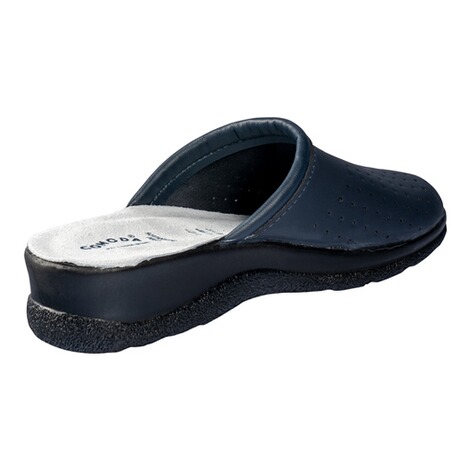 Leren slippers voor heren blauw 2