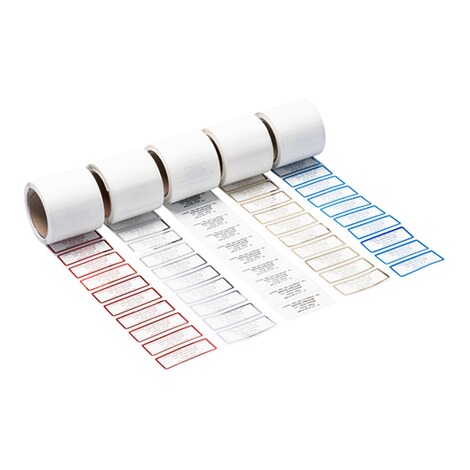Nominettes autocollantes Caractère B bleu 4