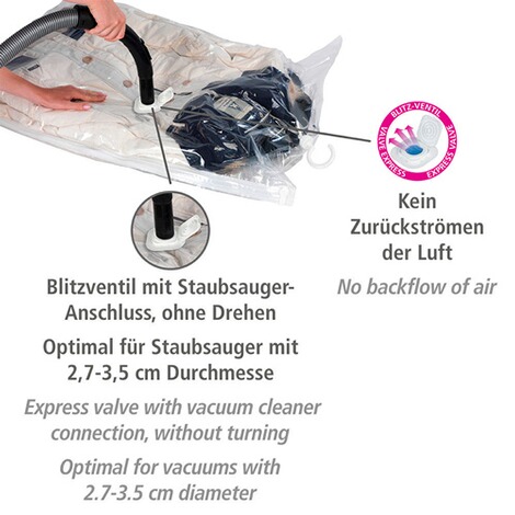 WENKO  Raumspar-Kleidersack-Set L & XL 2er Set 3