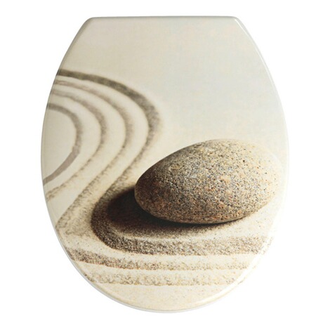 WENKO  WC-Sitz Sand and Stone, aus antibakteriellem Duroplast 1