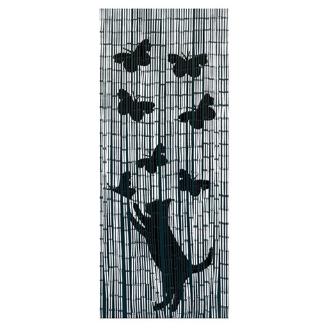 Maximex  Bambusvorhang Katze und Schmetterling, 90 x 200 cm 1