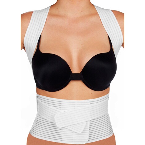HYDAS  Geradehalter mit Stützgürtel Weiss 2