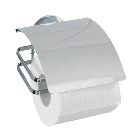 WENKO  Turbo-Loc® Edelstahl Toilettenpapierhalter Cover, rostfrei, Befestigen ohne bohren 1