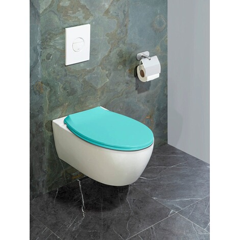WENKO  Premium WC-Sitz Kos Blau, mit Absenkautomatik 5