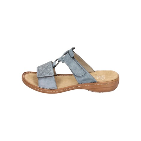 RIEKER  Damen Pantoletten blau 2