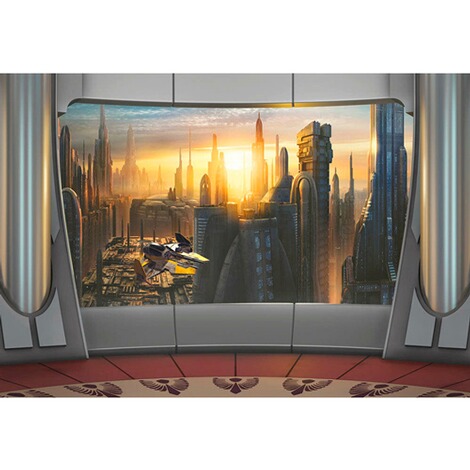 KOMAR  Fototapete Star Wars Coruscant View 368x254 cm, 8-tlg. 2