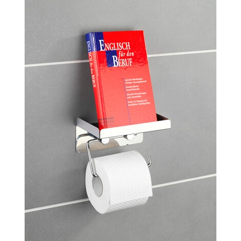 WENKO  Toilettenpapierhalter 2 in 1 Edelstahl, rostfrei 7