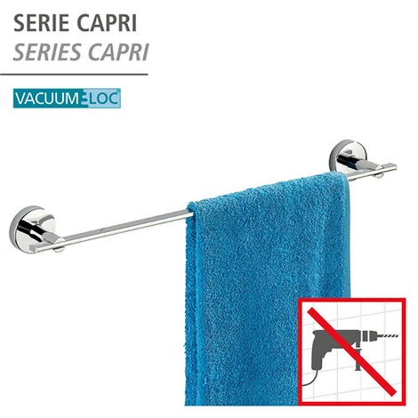 WENKO Vacuum-Loc® Badetuchstange Uno Capri Befestigen ohne bohren   Vakuumsystem