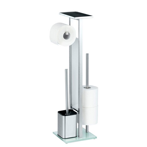 WENKO  Stand WC-Garnitur Debar mit Ablage Edelstahl, rostfrei 11