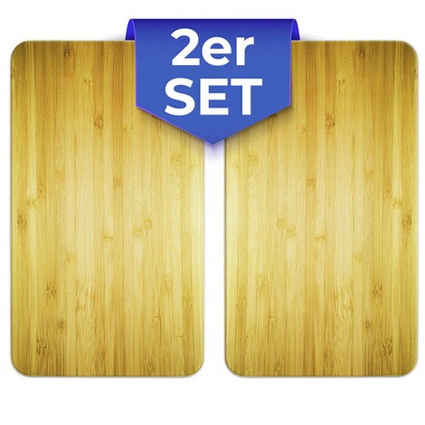 Maximex  Herdabdeckplatte Universal Holz-Optik 2er Set, für alle Herdarten 8