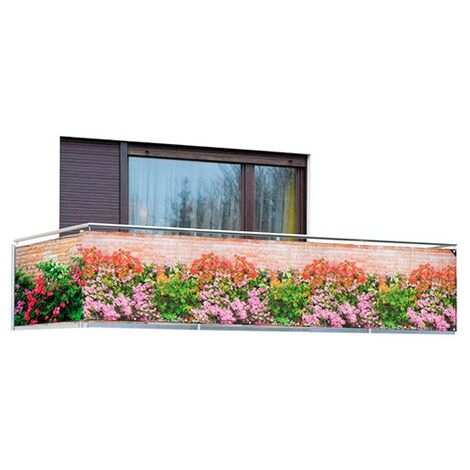 Maximex  Sichtschutz Mauer-Blumen 5 m, für Balkon und Terrasse 1
