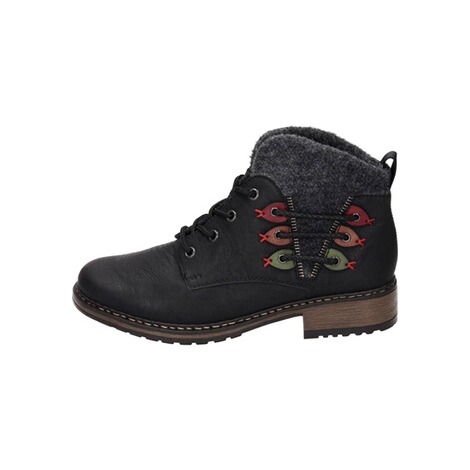 RIEKER  Damen Stiefelette schwarz 2
