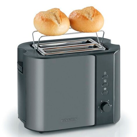 Severin  Automatik-Toaster, AT 9541, ca. 800 W, 2 Scheiben, integrierter Brötchen-Röstaufsatz, Brotscheibenzentrierung 2