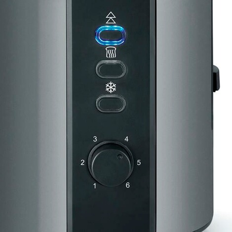 Severin  Automatik-Toaster, AT 9541, ca. 800 W, 2 Scheiben, integrierter Brötchen-Röstaufsatz, Brotscheibenzentrierung 3