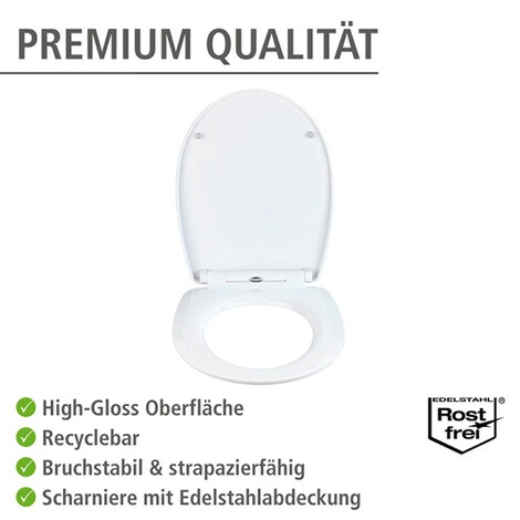WENKO  Premium WC-Sitz Tucan High Gloss, Thermoplast 5