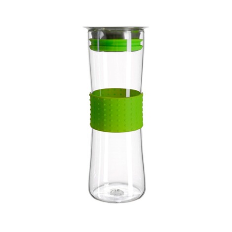 GRÄWE  Glas-Karaffe mit Silikonmanschette grün 2