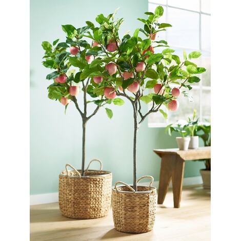 Kunstpflanze Apfelbaum Rot/Grün 3